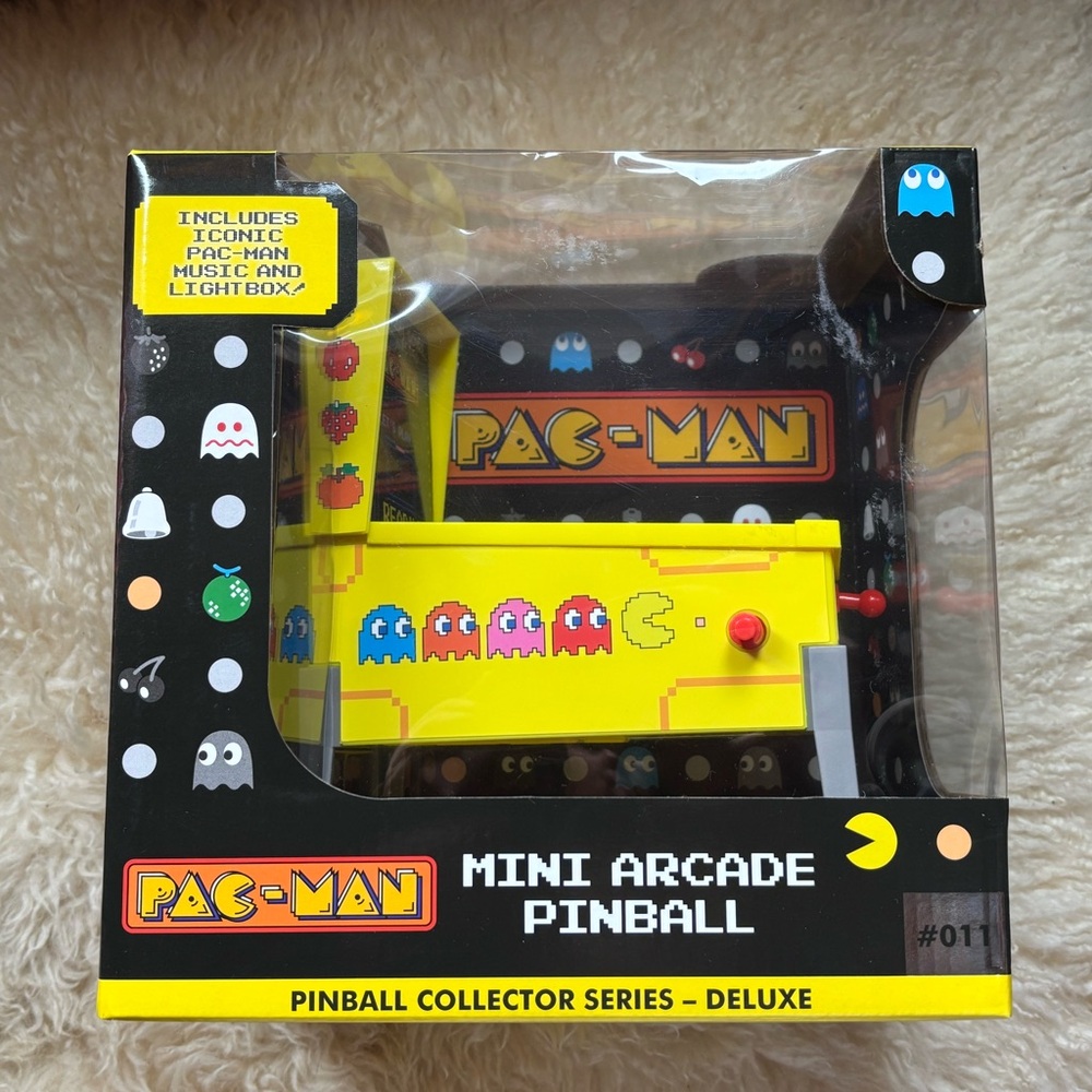 PAC-MAN Mini Arcade Pinball Machine Collector Series-Deluxe #11 • Christmas Gift